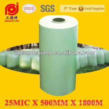 Película extensible verde de 25micX500mmX1800m para envoltura de ensilaje